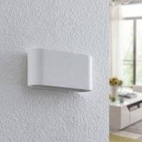 Wall Light /'Mavora/' dimmable (Modern) in White Made of Plaster/Clay for e.g. Living Room & Dining Room (2 Light Sources, G9) from Lindby | Wall Lighting, Wall lamp