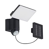 PRIOS LED Outdoor Wall Light /'Istani/' with Motion Detector (Modern) in Black Made of Aluminium (1 Light Source,) from Wall lamp for Exterior/Interior Walls, House, Terrace und Balcony