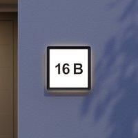 Prios Darui outdoor wall light, house number set