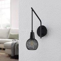 Lindby Wall Light /'Zerda/' dimmable (Modern) in Black Made of Metal for e.g. Living Room & Dining Room (1 Light Source, E14) from Wall Lighting, Wall lamp