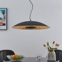 Lindby Narisara hanging black and gold 1-bulb 80cm