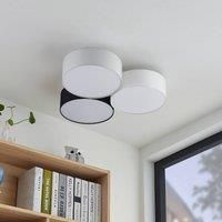 Lindby Janita LED ceiling lamp, 3-bulb, 3-coloured