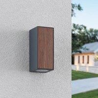 Lucande Cimala outdoor wall lamp 2xGU10, 16.5 cm