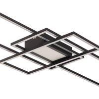 Lindby Ismera LED ceiling lamp 3 frames anthracite