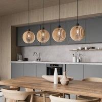 Envostar Envolight Clay hanging light, birch plywood 4-bulb