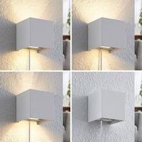 Wall Light /'Zuzana/' dimmable (Modern) in White Made of Aluminium for e.g. Living Room & Dining Room (1 Light Source, G9) from Arcchio | Wall Lighting, Wall lamp