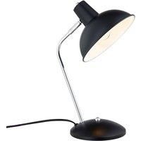 Lindby Jamelia vintage table lamp, steel, black