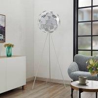 Lindby Dotani floor lamp, globe, white