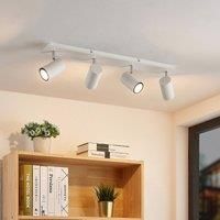 Lindby Joffrey downlight, 4-bulb, 70 cm, white