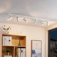 Lindby Joffrey downlight, 6-bulb, white