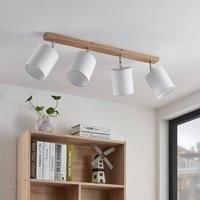 Lindby Imarin ceiling spotlight, 4-bulb, white