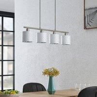 Lindby Ceiling Light /'Darima/' dimmable (Modern) in Silver Made of Metal for e.g. Living Room & Dining Room (4 Light Sources, E14) from Pendant Lighting, lamp, Hanging lamp, lamp, Ceiling lamp