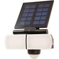 Prios Wrenley LED solar wall spotlight, sensor