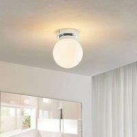 Lindby Tavino ceiling light, globe, chrome