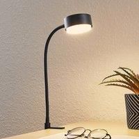 Table Lamp /'Kaylou/' (Modern) in Black Made of Metal for e.g. Living Room & Dining Room (1 Light Source, GX53) from Lindby | clamp Light, Clip-on Light, Reading lamp