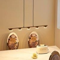Lindby Kaylou LED pendant light, 5-bulb, bronze