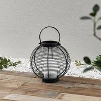 Outdoor Solar Lights /'Mairuna/' (Modern) in Black Made of Metal (1 Light Source,) from Lindby | Decorative Solar Lights