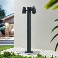 Lucande Maloney bollard light, two-bulb, 75 cm