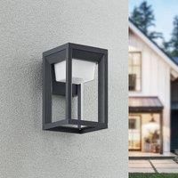Prios Gamion LED outdoor wall lamp, aluminium