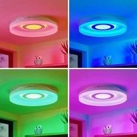 Lindby Gulda LED ceiling light, white
