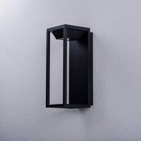 Lucande LED Outdoor Wall Light /'Faskia/' (Modern) in Black Made of Aluminium (1 Light Source,) from Wall lamp for Exterior/Interior Walls, House, Terrace und Balcony