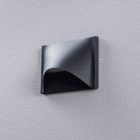 Lucande Gianovia LED outdoor wall light, aluminium