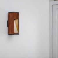 Lindby Fredo outdoor wall lamp made of teak
