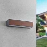 Arcchio Outdoor Wall Light /'Miraz/' (Modern) in Brown Made of Aluminium (2 Light Sources, E27) from Wall lamp for Exterior/Interior Walls, House, Terrace und Balcony
