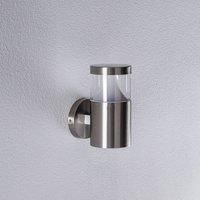 Arcchio Outdoor Wall Light /'Rudolfine/' dimmable (Modern) in Silver Made of Stainless Steel (1 Light Source, GU10) from Wall lamp for Exterior/Interior Walls, House, Terrace und Balcony