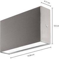 Arcchio Karline LED wall light steel 4 W
