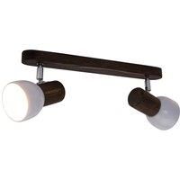 Envostar Nale downlight 2-bulb pine walnut