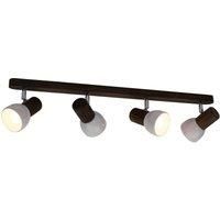 Envostar Nale downlight 4-bulb pine walnut