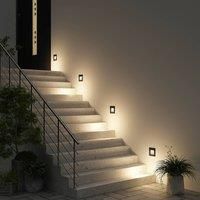 Arcchio Makio recessed wall light, black, G9, IP65