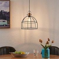 Lindby Ceiling Light /'Flintos/' dimmable (Vintage, Antique) in Black Made of Metal for e.g. Living Room & Dining Room (1 Light Source, E27) from Pendant Lighting, lamp, Hanging lamp, lamp, Ceiling