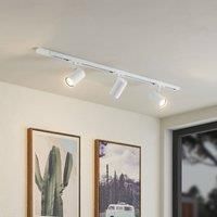 Lindby Sohil track lighting system, white, 3-bulb