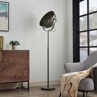 Lindby Muriel floor lamp, one-bulb, dark grey