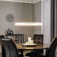 Arcchio Albiona LED pendant light, white, 60 cm