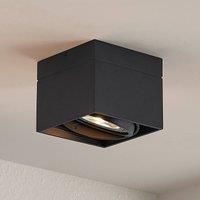 Ceiling Light /'Michonne/' dimmable (Modern) in Black Made of Aluminium for e.g. Living Room & Dining Room (1 Light Source, G53) from Arcchio | floodlight, Spotlight
