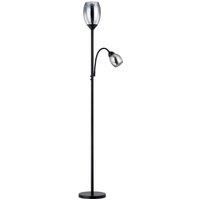 Lindby Floor Lamp /'Irmino/' (Modern) in Black Made of Metal for e.g. Living Room & Dining Room (2 Light Sources, E27) from Standard Lamp