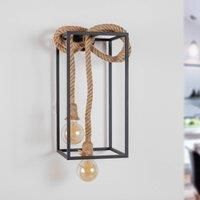 Lucande Vlados designer wall light, cage, 54 cm