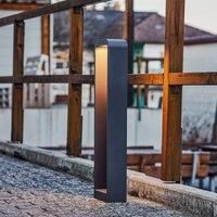 Lindby Emima LED path light aluminium 80 cm