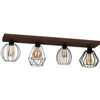Envostar Various ceiling lamp 4-bulb dark pine