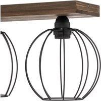 Envostar Envolight Various ceiling lamp 3-bulb dark pine