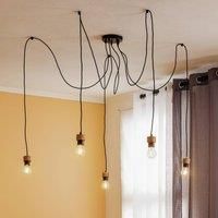 Envostar Envolight Merlo hanging light decentralised 5-bulb