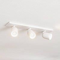Arcchio Brinja spot, short, angular white 3-bulb