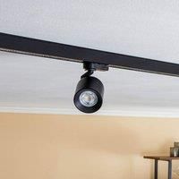 Track Lighting 3-Phase /'Brinja/' (Modern) in Black Made of Metal for e.g. Hallway (1 Light Source, GU10) from Arcchio | High-Voltage Track Lighting