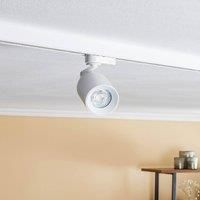 Track Lighting 3-Phase /'Brinja/' (Modern) in White Made of Metal for e.g. Hallway (1 Light Source, GU10) from Arcchio | High-Voltage Track Lighting