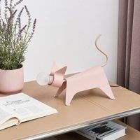 Lucande Idalina LED table lamp, cat, pink