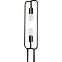 Lucande Tornike floor lamp, two-bulb, iron