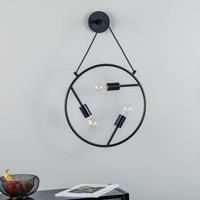 Lucande Linnard wall light made of iron, 3-bulb